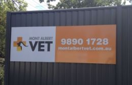 Mont Albert Vet Building Signs